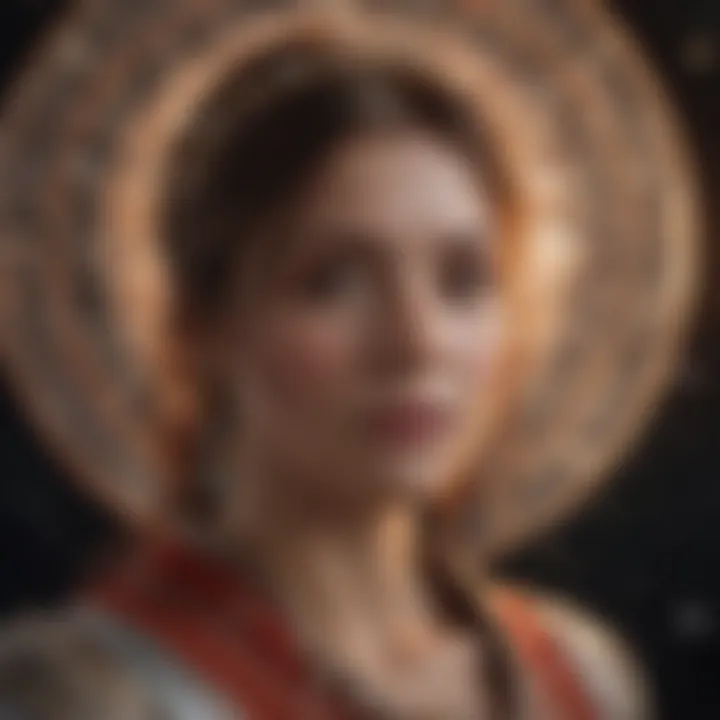 An individual engaged in astro training with celestial charts