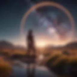 A cosmic landscape representing the vastness of astrology