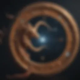 Illustration of zodiac signs interacting harmoniously