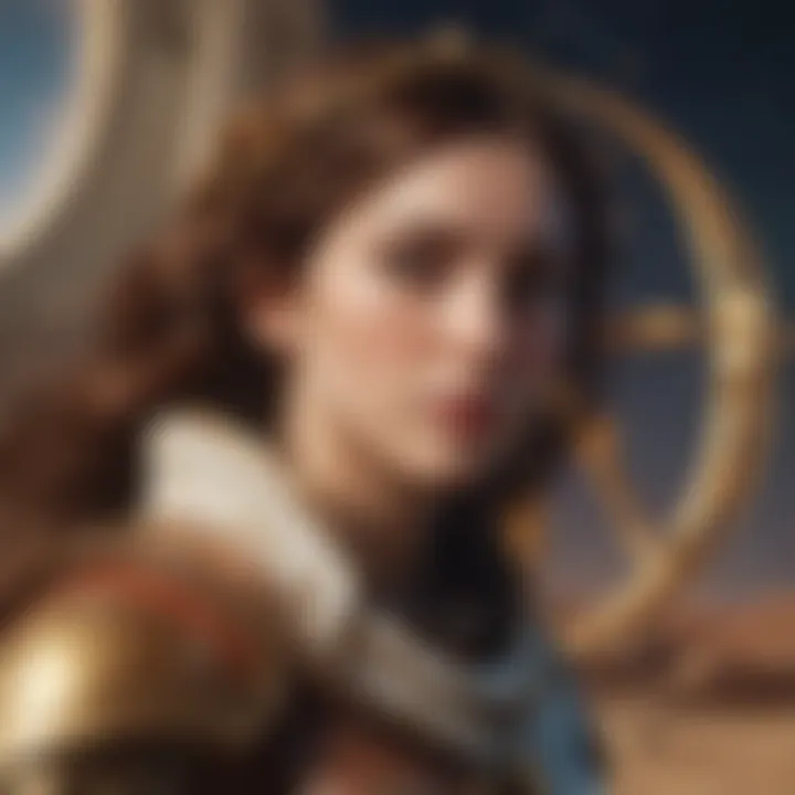 Celestial imagery depicting planetary influences on Sagittarius