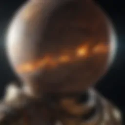 Celestial bodies representing the universe in astronomy