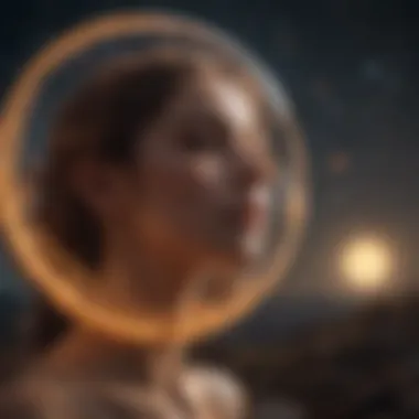 Celestial bodies in the night sky symbolizing astrological influence