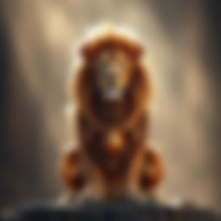 Symbolic Lion Representing Leo Traits Illustration of a lion representing Leo traits