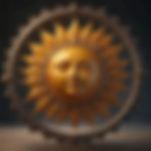 Symbolic representation of the sun sign in astrology.