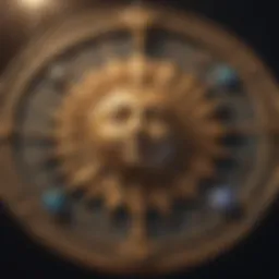 Astrological chart depicting Sun, Moon, and Rising signs
