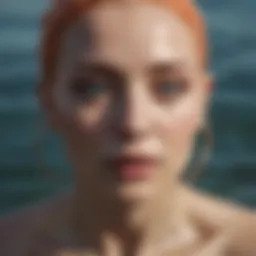 The emotional depth of Cancer represented by a tranquil ocean scene