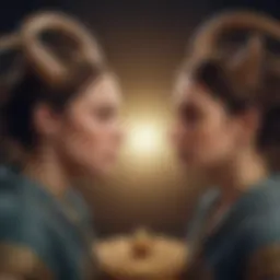 A visual representation of Taurus and Libra zodiac signs in harmony