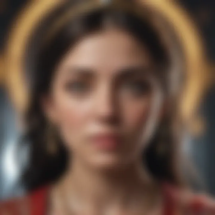 Symbolic representation of the North Node's spiritual significance