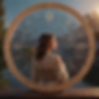Personal Reflection on Astrological Influences A person contemplating their astrological chart in a serene setting