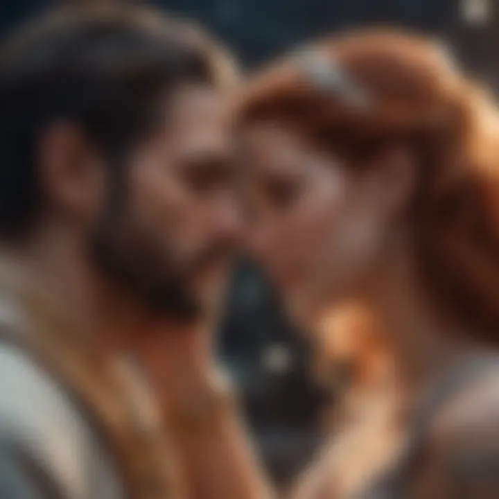 Symbolic representation of emotional connections in relationships