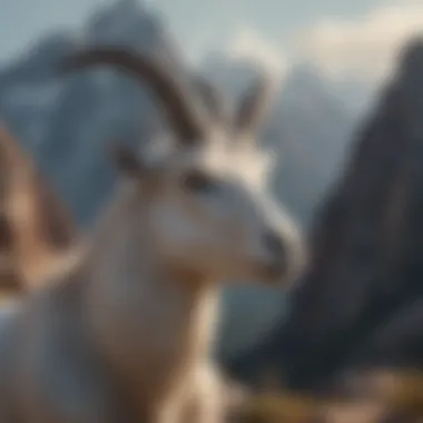 Symbolic Representation of Capricorn Symbolic representation of Capricorn zodiac sign with mountain iconography