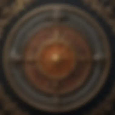 Intricate Symbolism in Circle Tarot Cards Detailed close-up of a circle tarot card illustrating its intricate symbolism