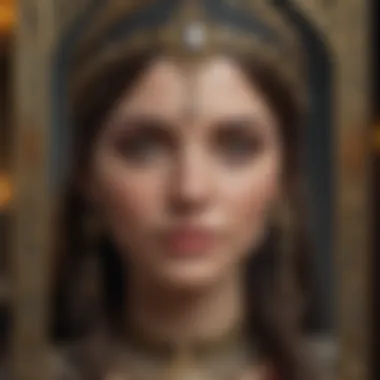 A close-up of a single tarot card displaying a significant archetype.