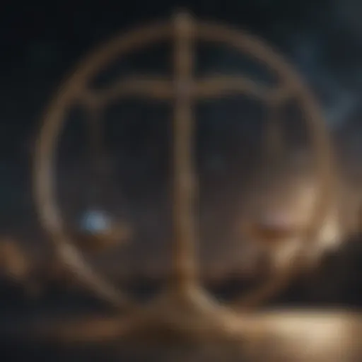 Celestial balance representing Libra's harmony