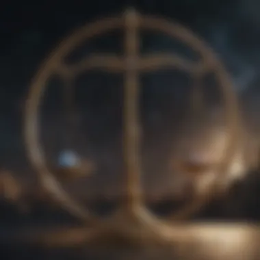 Celestial Balance of Libra Celestial balance representing Libra's harmony