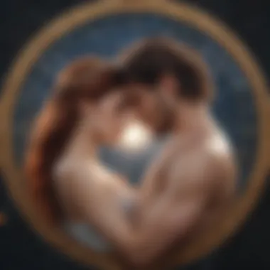 Zodiac signs intertwining symbolizing compatibility