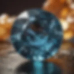 A stunning close-up of the March birthstone