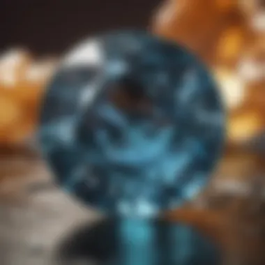 Close-Up of March Birthstone A stunning close-up of the March birthstone