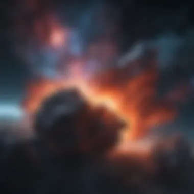 Celestial Landscape of Nebula Formations Celestial landscape illustrating nebula formations