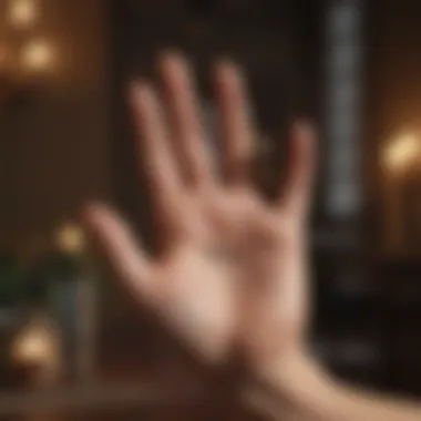 Navigating Online Resources An engaging online learning platform interface for palmistry