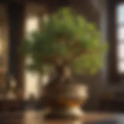 A vibrant jade plant symbolizing prosperity and good luck