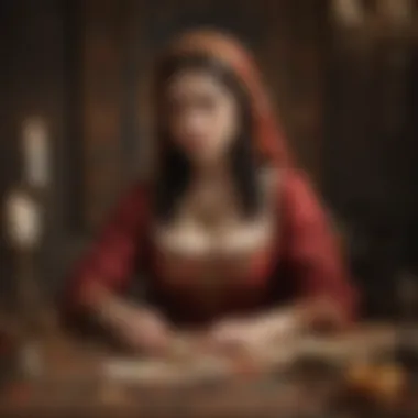 Historical Context of Tarot and Fertility Historical depiction of tarot reading related to fertility