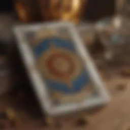 An artistic representation of a tarot deck showcasing different card designs