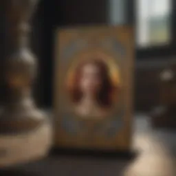 A serene tarot card spread on a mystical background