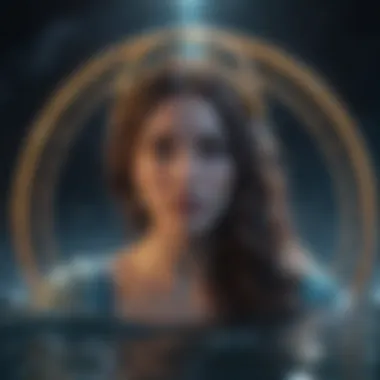 Aquarius Zodiac Sign in the Cosmos Symbolic representation of the Aquarius zodiac sign in the night sky