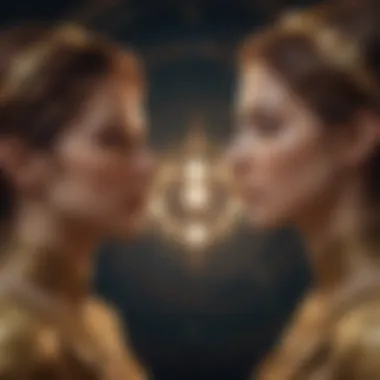 Celestial Alignment Influencing Gemini Celestial alignment representing Gemini traits