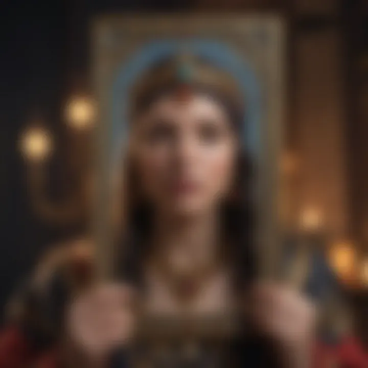 Historical depiction of tarot card origins