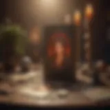 Tarot card spread reflecting personal insights