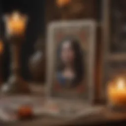 A beautifully arranged tarot spread focused on love