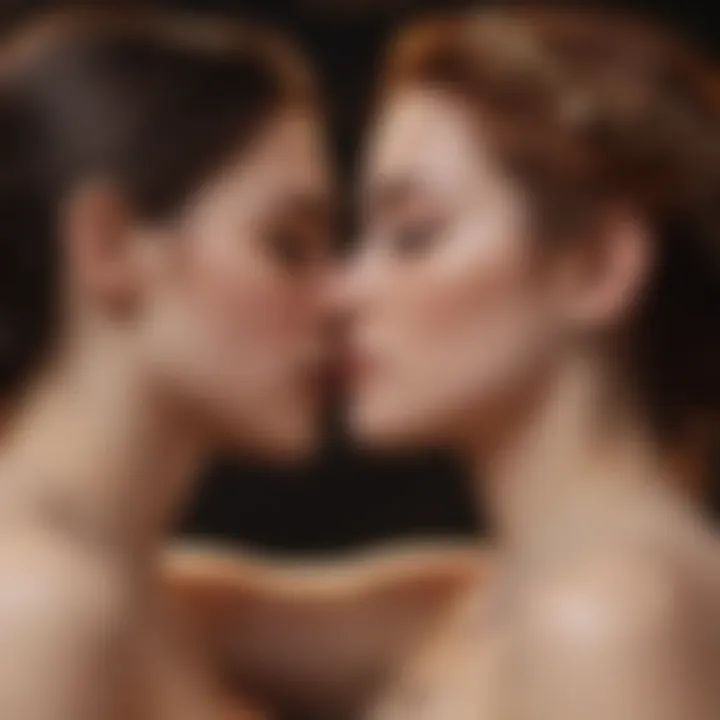Abstract representation of desire and intimacy
