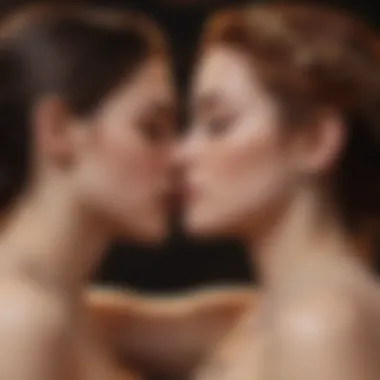 Desire and Intimacy in Astrology Abstract representation of desire and intimacy