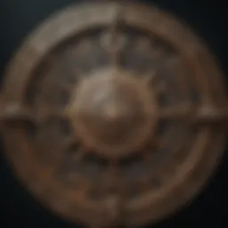 Zodiac wheel showcasing astrological symbols
