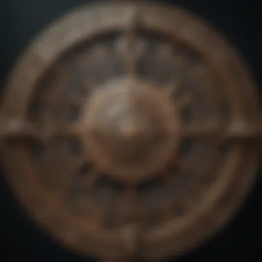 Zodiac wheel showcasing astrological symbols