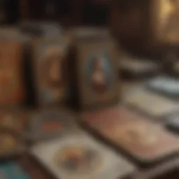 A captivating spread of tarot cards reflecting daily insights