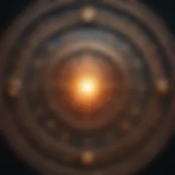 Astrological zodiac wheel depicting compatibility among signs