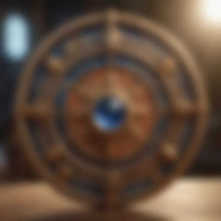 Astrological symbols and charts interwoven.