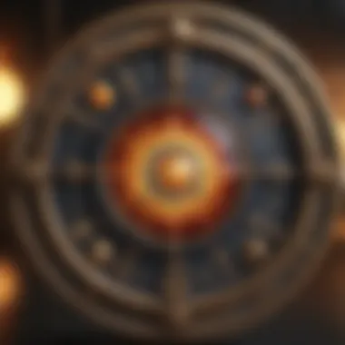 Astrological Insights on Health Astrological chart with zodiac signs and health symbols