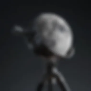 Tracking the Moon with Precision A telescope pointing towards the moon