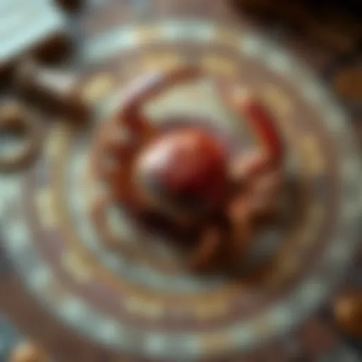 Astrological chart with Cancer sign emphasis