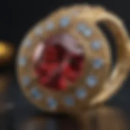 A stunning view of Sagittarius birthstone jewelry showcasing its vibrant colors.