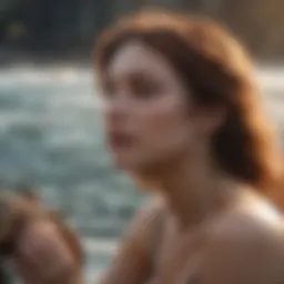 A serene ocean scene representing the emotional depth of Scorpio and Cancer