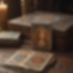 Diverse selection of tarot decks displayed elegantly