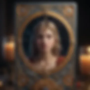 Astrological Influences in Tarot Close-up of a tarot card with astrological symbols and vibrant imagery