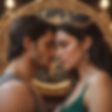 Astrological Influences on Taurus Love An artistic depiction of astrology signs in a romantic setting