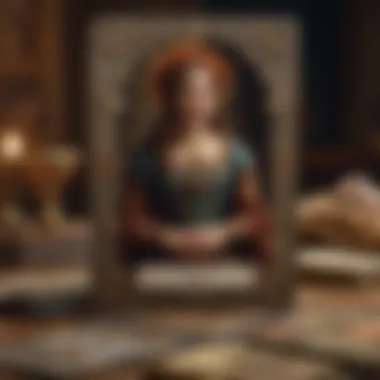 Historical Context of Tarot Deck Art A historical depiction of ancient tarot cards with cultural significance