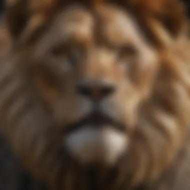 An abstract representation of Leo traits such as confidence and creativity